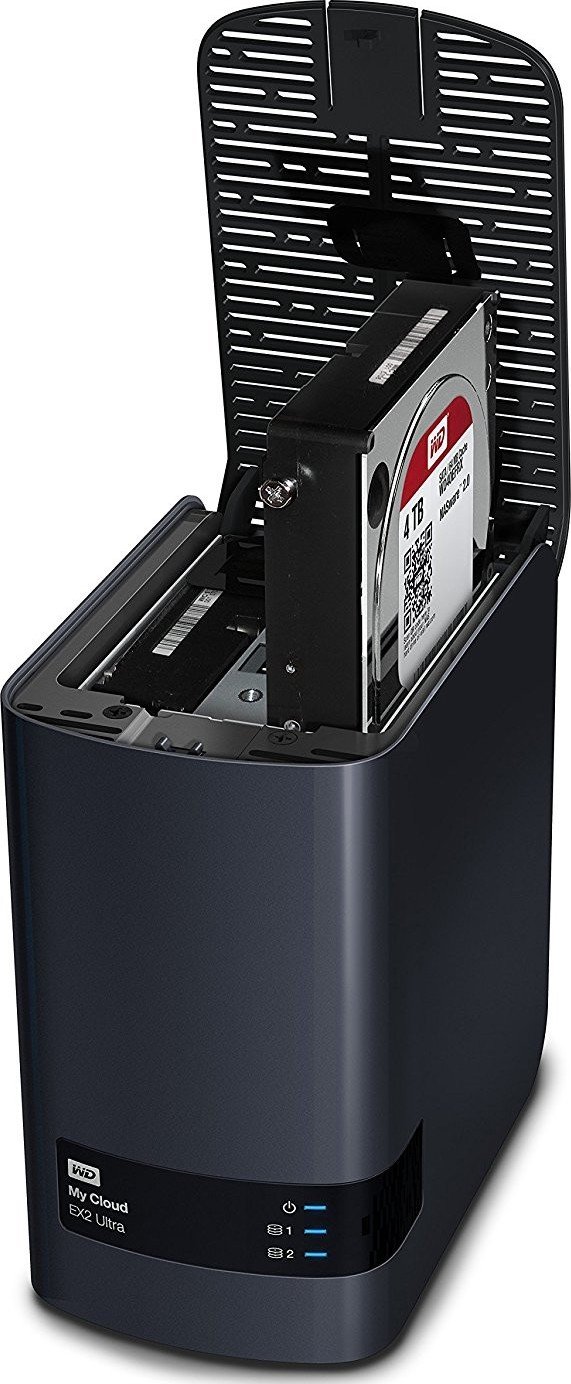 Сетевое хранилище NAS WD My Cloud EX2 Ultra Black 8Tb (WDBVBZ0080JCH ...