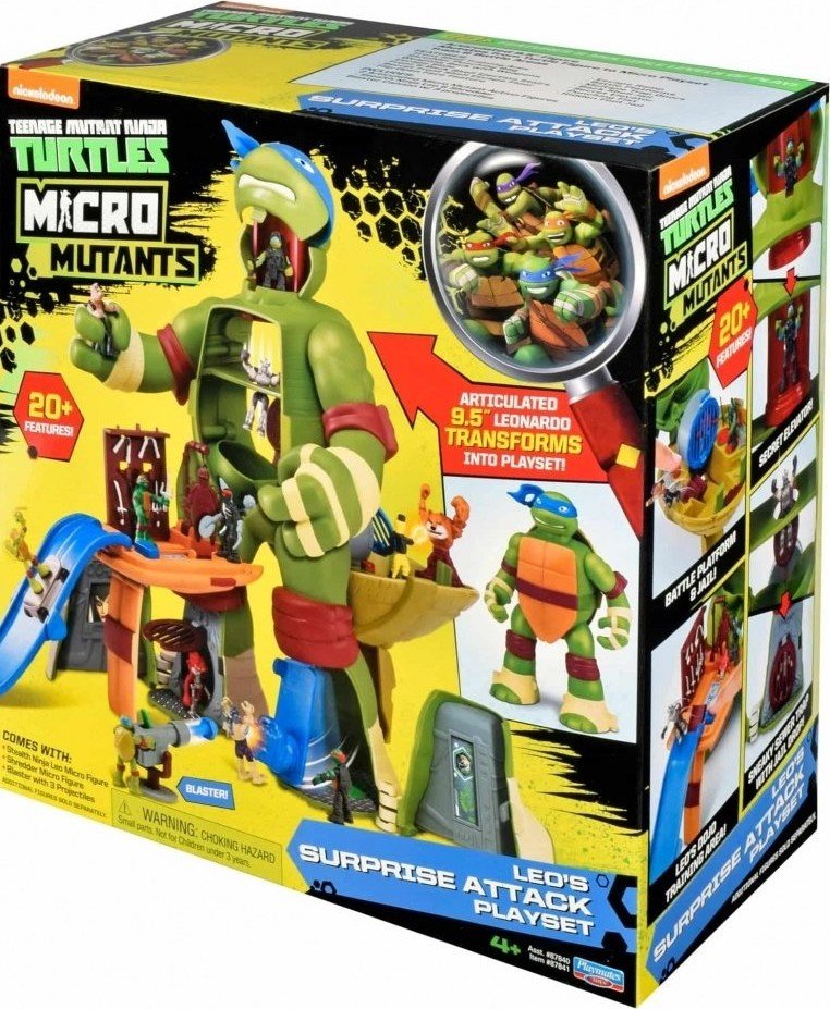 Игровой набор TMNT Черепашки-ниндзя Micro Леонардо-трансформер (87841 ...