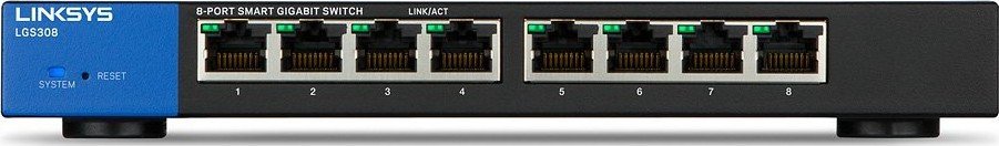 Коммутатор LinkSys LGS308 купить | ELMIR - цена, отзывы, характеристики