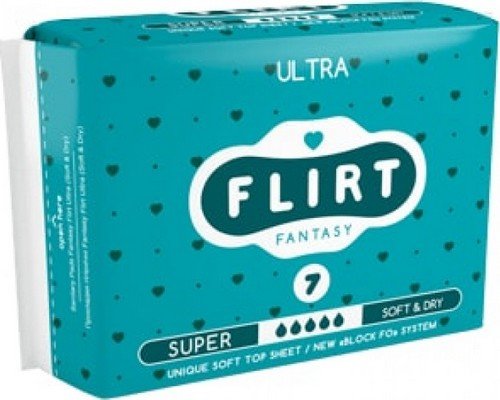Прокладки wkl07 для критических дней fantasy flirt Ultra Line-top Dry 5x 300мм Super 7шт (3800213300075)
