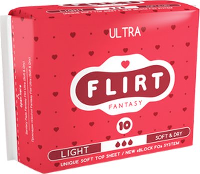 Прокладки wkl01 для критических дней fantasy flirt Ultra Line-top Dry 3x 240мм Light 10шт (3800213300020)