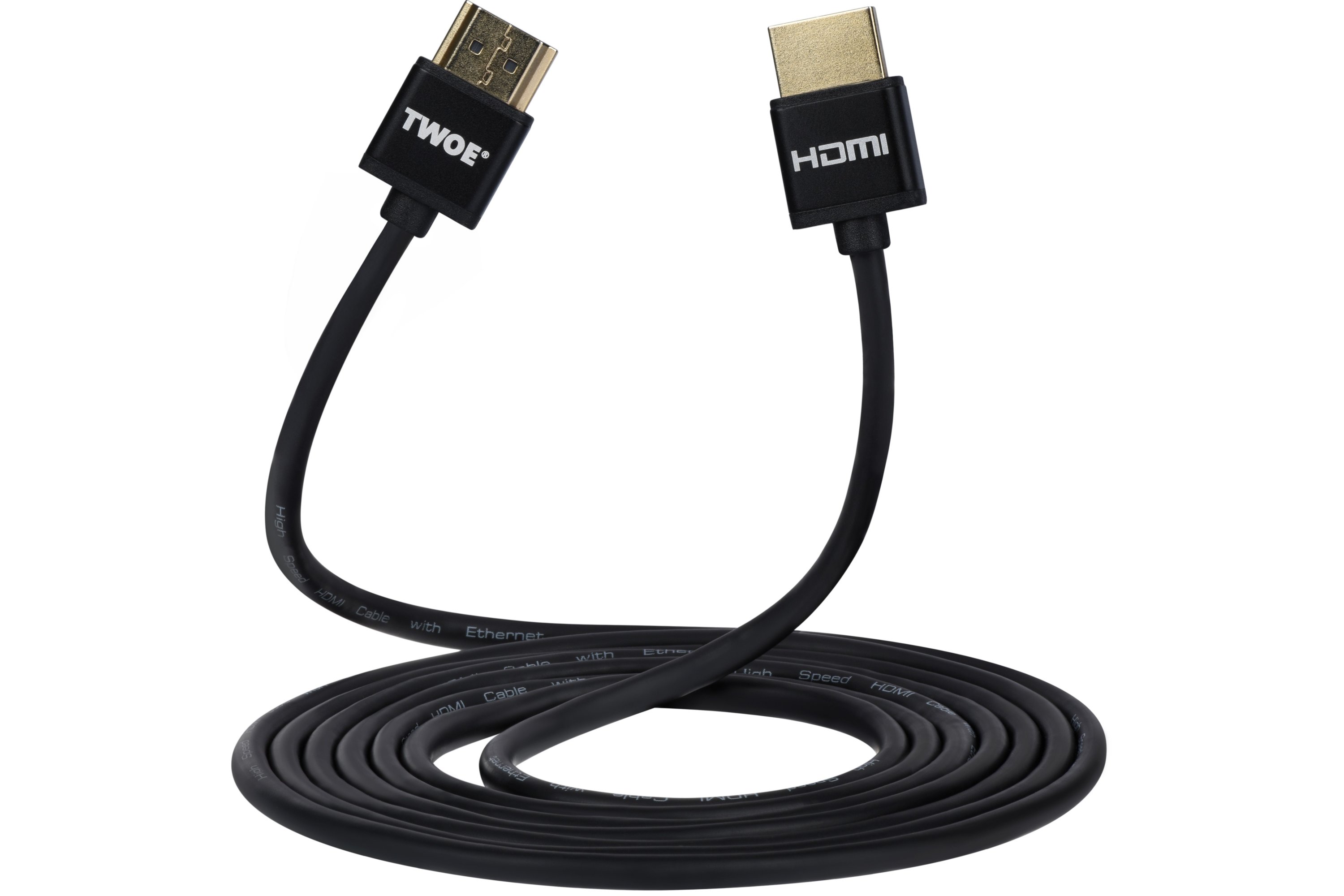 Кабель HDMI -> HDMI 2E Ultra Slim v2.0 2 м Black (2EW-1119-2m) купить ...