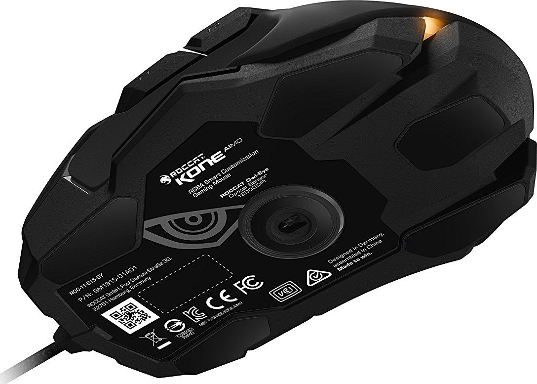Мышь Roccat Kone AIMO RGBA Smart Customization Gaming Mouse Black (ROC ...
