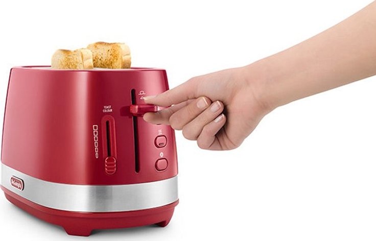 Тостер Delonghi CTLA 2103 R купить | ELMIR - цена, отзывы, характеристики