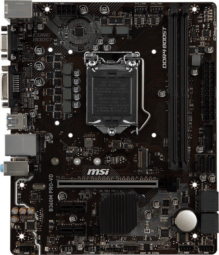 Материнская плата MSI B360M Pro-VD s-1151 B360 купить | Elmir - цена ...