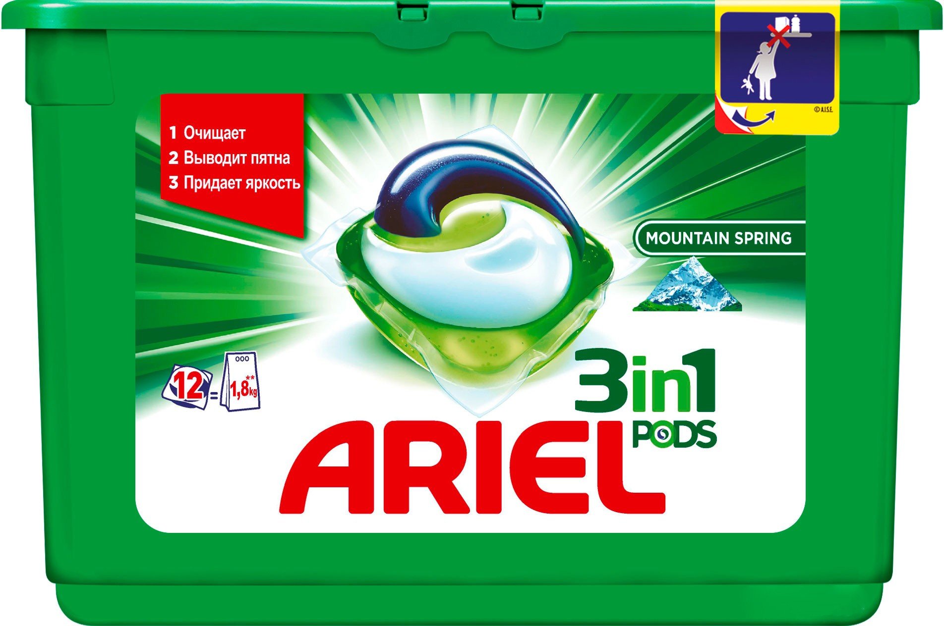 Капсулы Ariel Mountain Spring 12x27г купить | ELMIR - цена, отзывы ...
