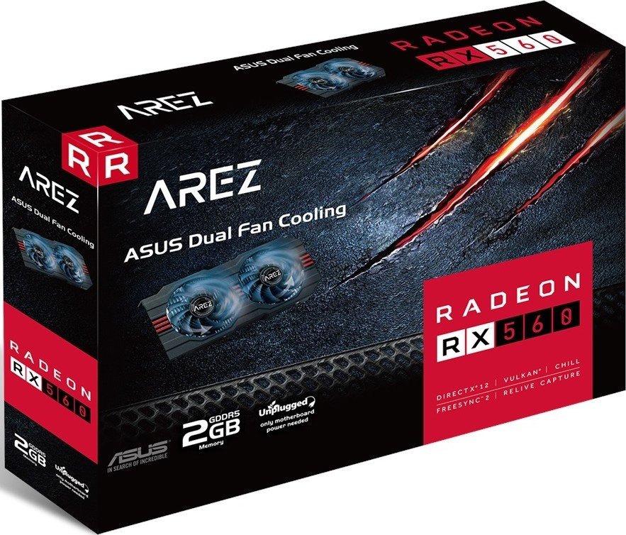 Видеокарта Asus PCI-E Radeon RX 560 2GB DDR5 (AREZ-RX560-2G-EVO ...