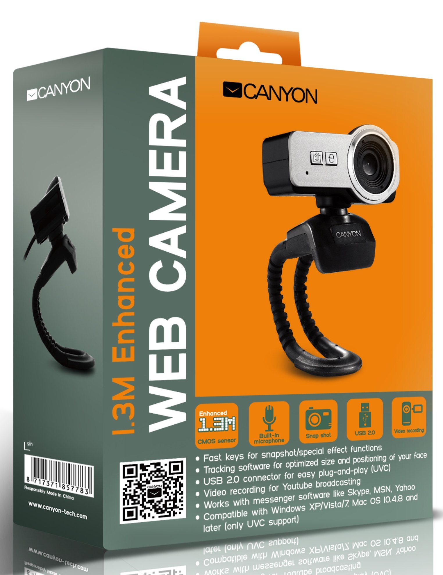 Web камера Canyon CNR-FWC113 купить | ELMIR - цена, отзывы, характеристики