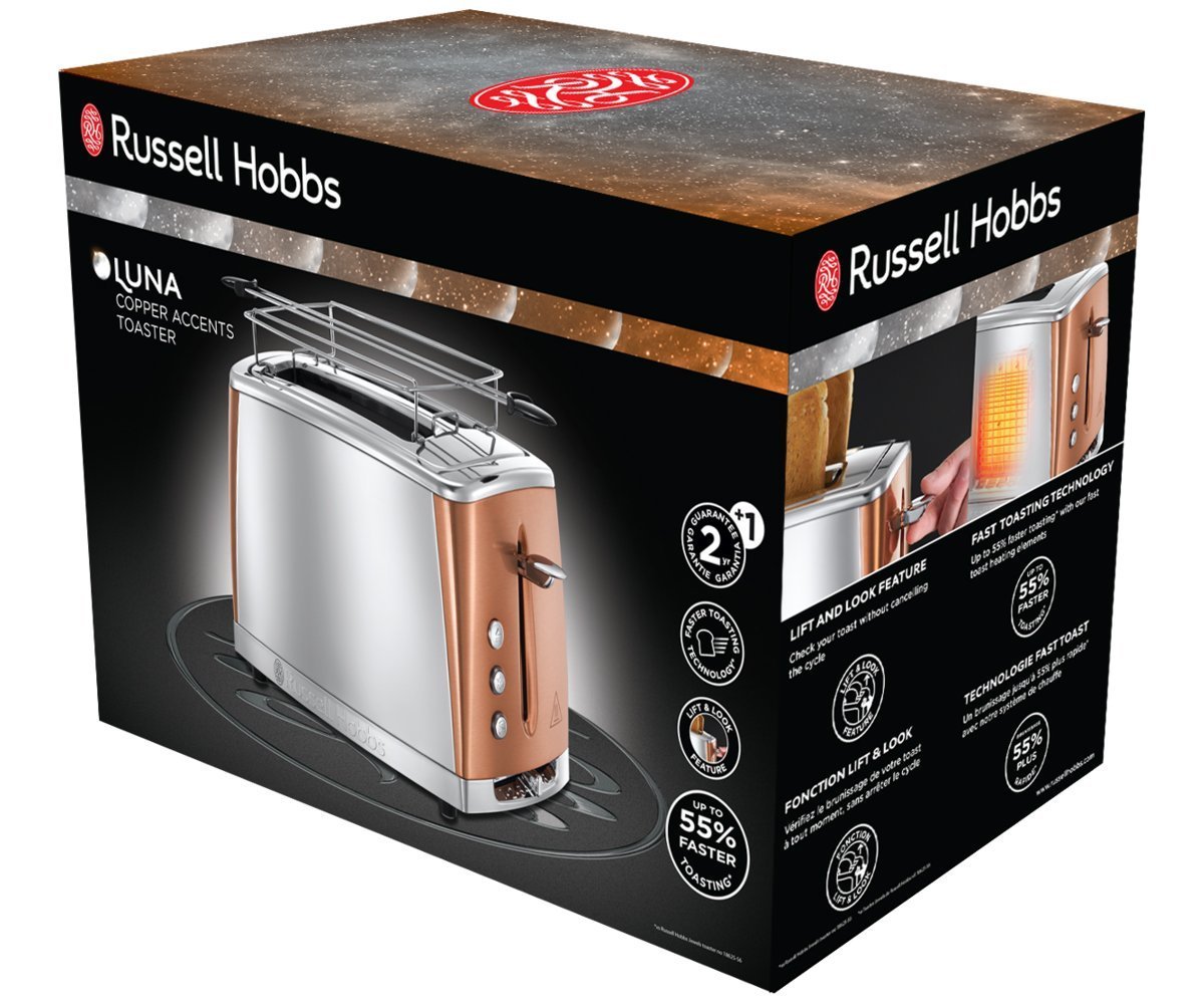 Тостер Russell Hobbs 24290-56 Luna Copper купить | ELMIR - цена, отзывы ...