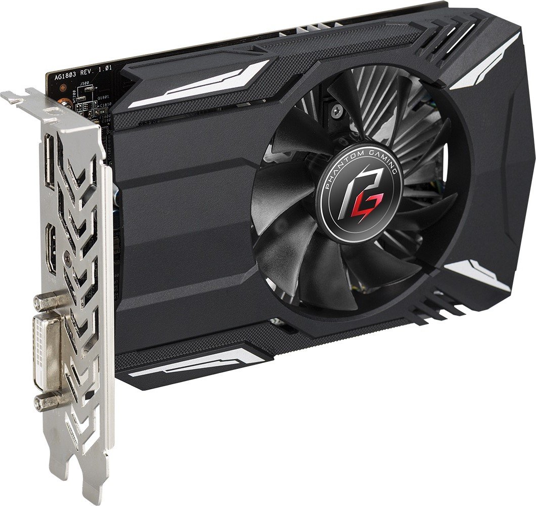 Видеокарта PCI-E Radeon RX 560 4GB DDR5 ASRock (Phantom Gaming RX560 4G ...