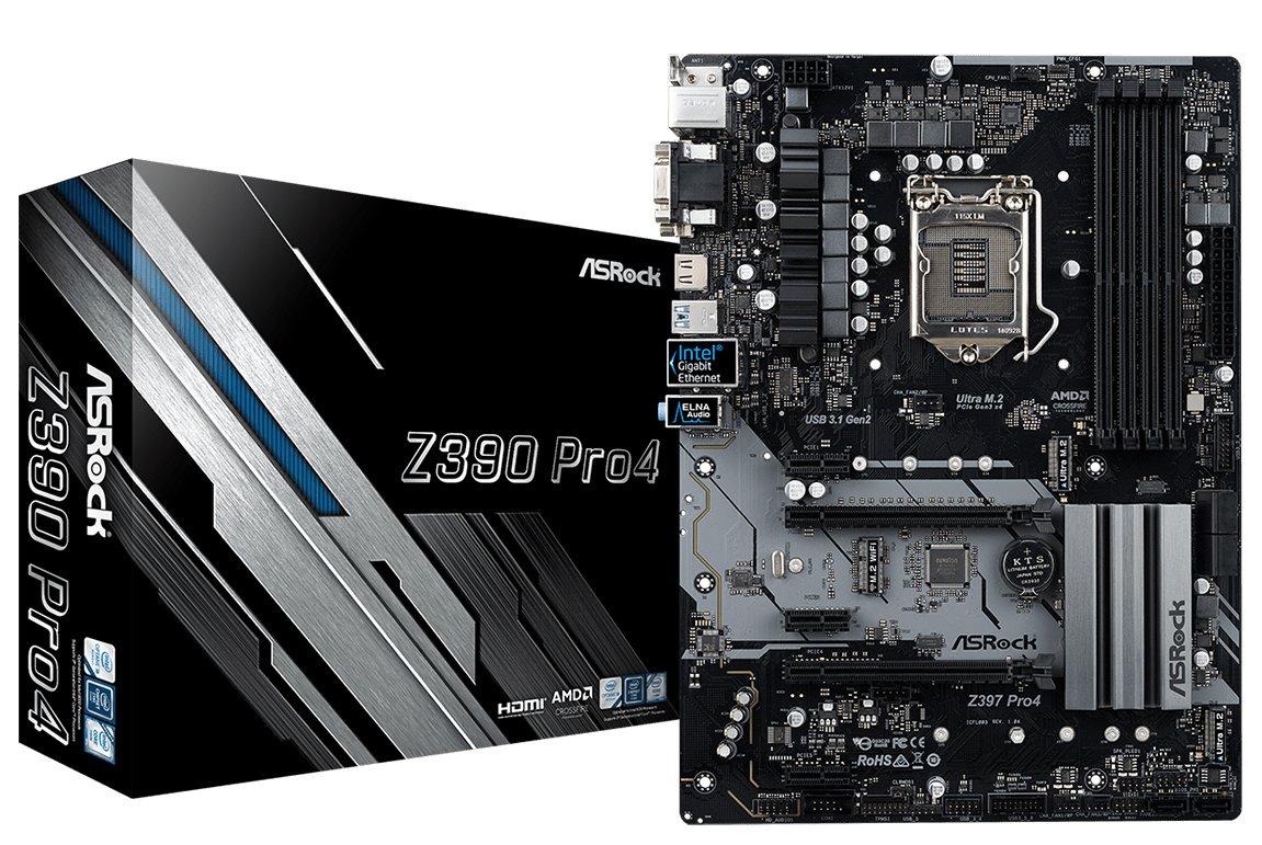 Материнская плата ASRock Z390 Pro4 s-1151 Z390 купить | Elmir