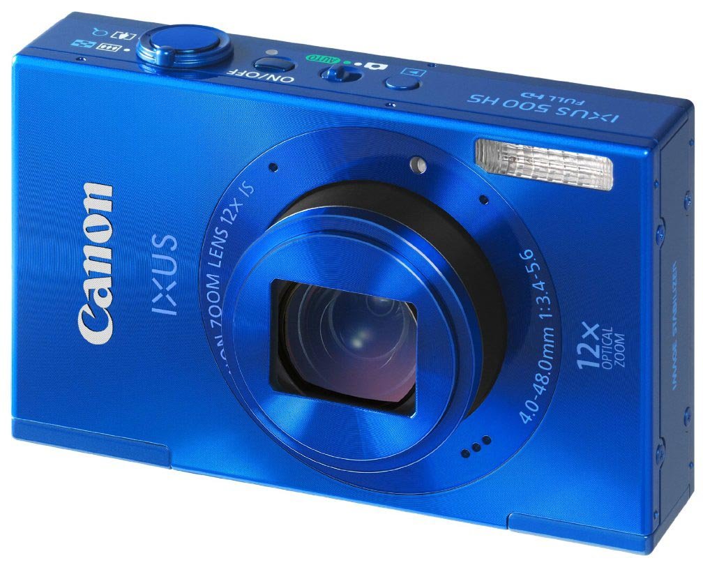 Цифровая фотокамера Canon Digital IXUS 500 HS Blue (6175B008) купить ...