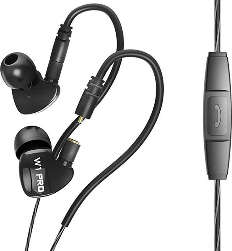 Наушники QKZ W1 pro Black купить | ELMIR - цена, отзывы, характеристики