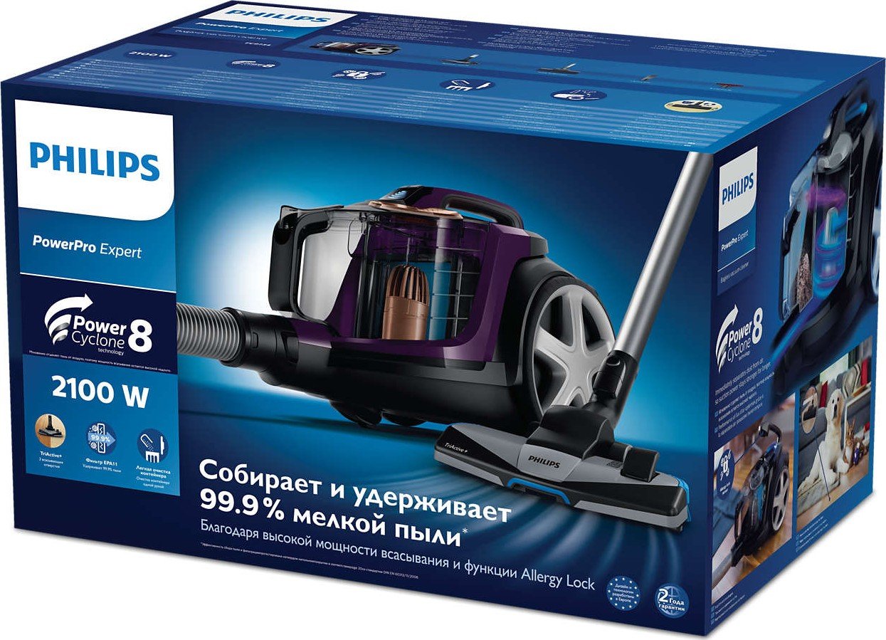 Пылесос Philips FC9734/01 купить | ELMIR - цена, отзывы, характеристики