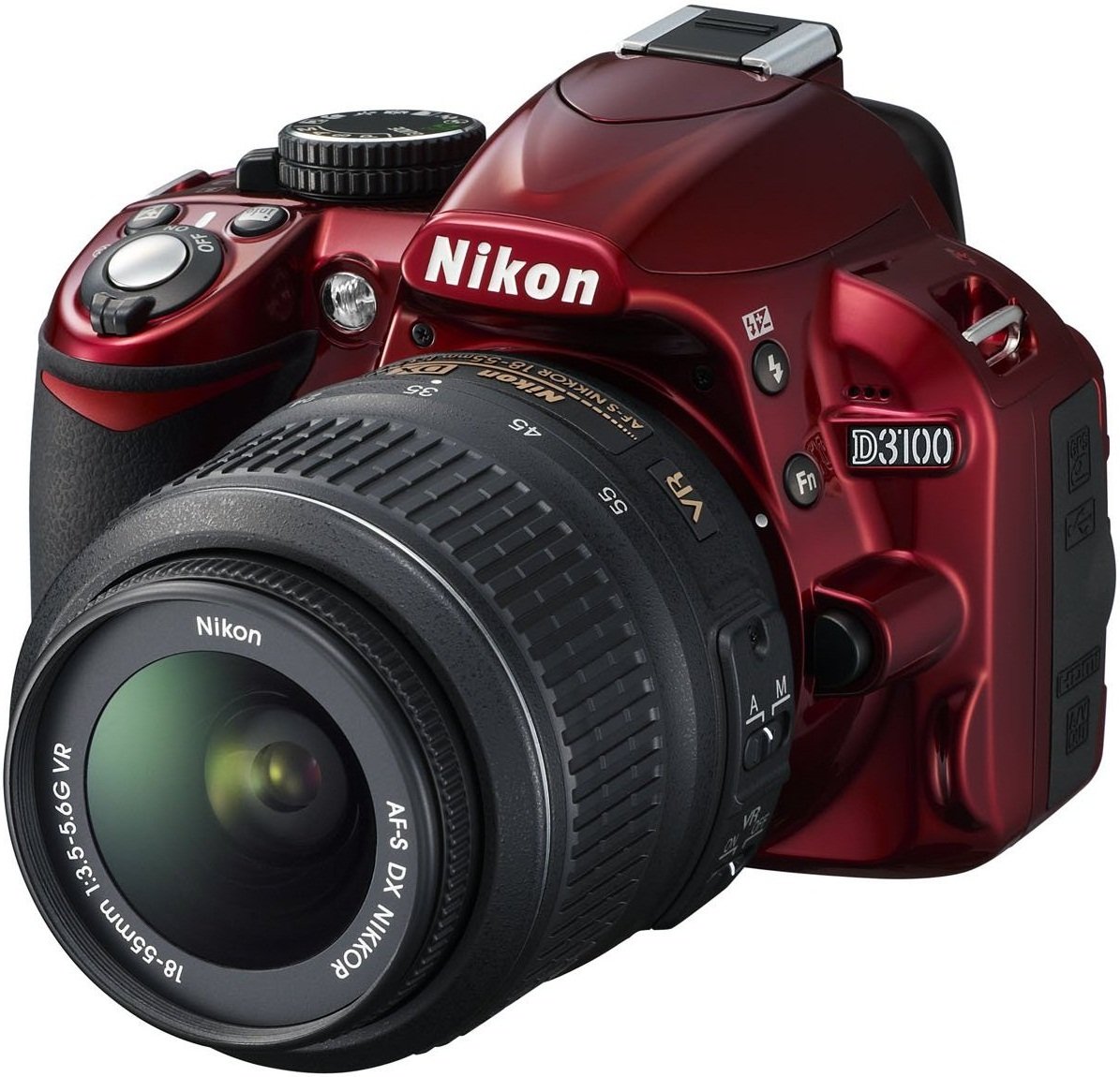 Цифровая фотокамера Nikon D3100 Kit 18-55 VR Red (VBA281K001