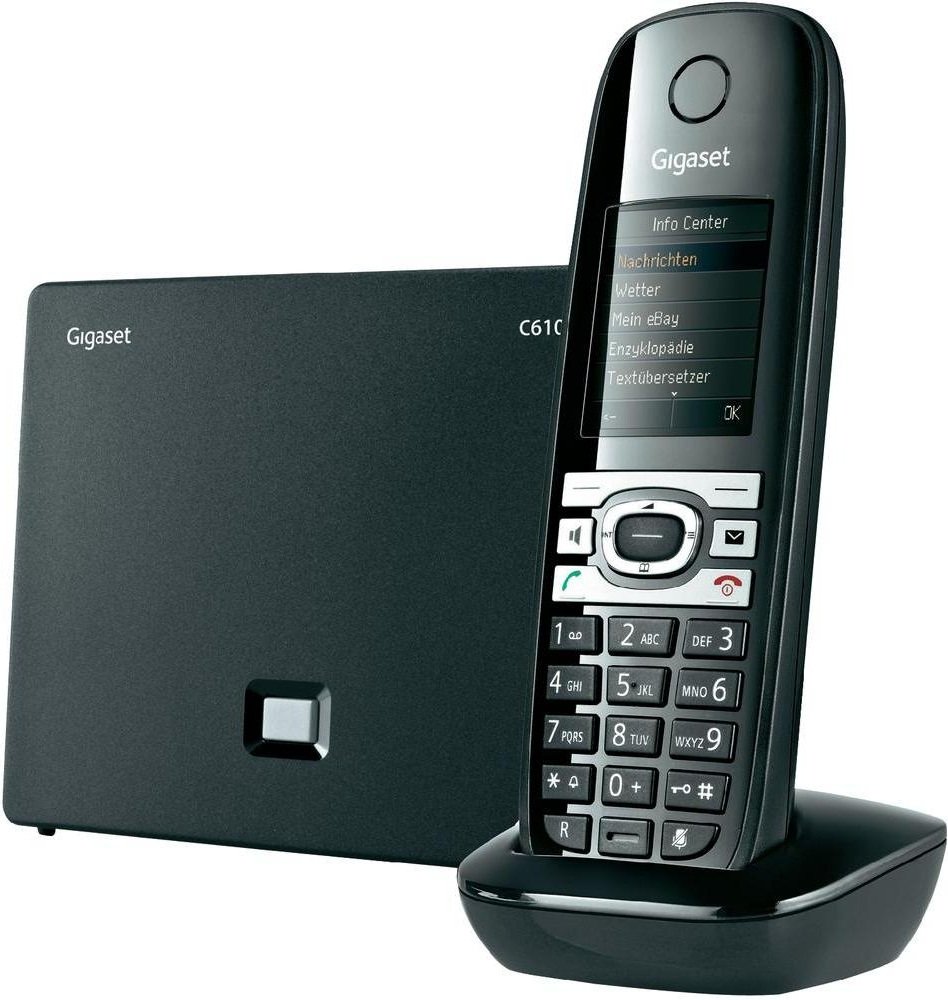 Радиотелефон DECT Gigaset C610A IP Black купить | ELMIR - цена, отзывы ...
