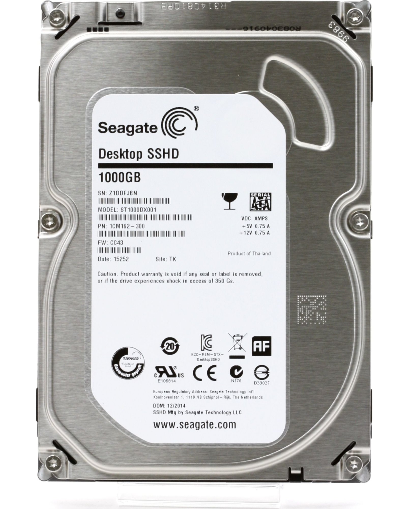 Жесткий диск 3.5" SATA 1TB Seagate SSHD (ST1000DX001) купить | Elmir ...