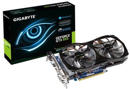Відеокарта GigaByte PCI-E GeForce GTX650 1GB DDR5 (GV-N650WF2-1GI