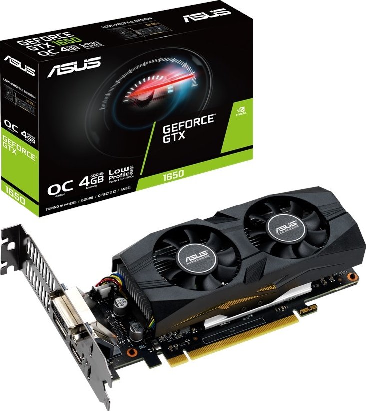 Видеокарта Asus PCI-E GeForce GTX1650 4GB DDR5 (GTX1650-O4G-LP-BRK ...