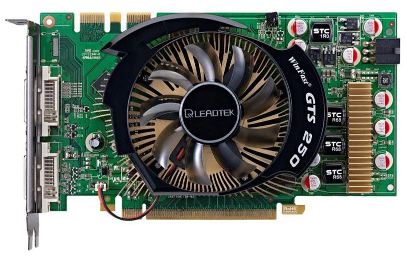 Видеокарта PCI-E GeForce GTS250 1GB DDR3 Leadtek (GTS250_1GB) купить ...