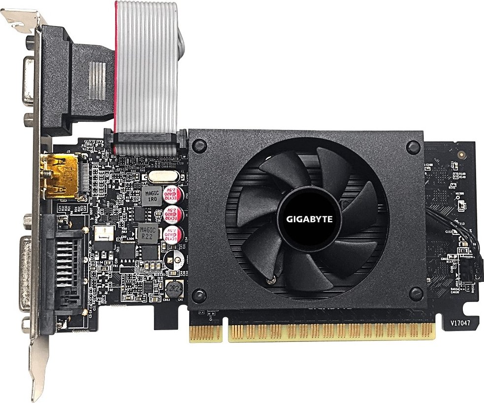 Видеокарта PCI-E GeForce GT710 2GB DDR5 GigaByte (GV-N710D5-2GIL ...