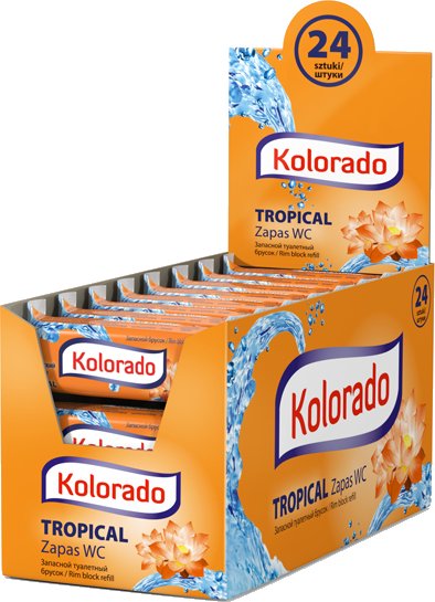 Освежитель kolorado для унитаза тропическаий 40г (5902506006959)