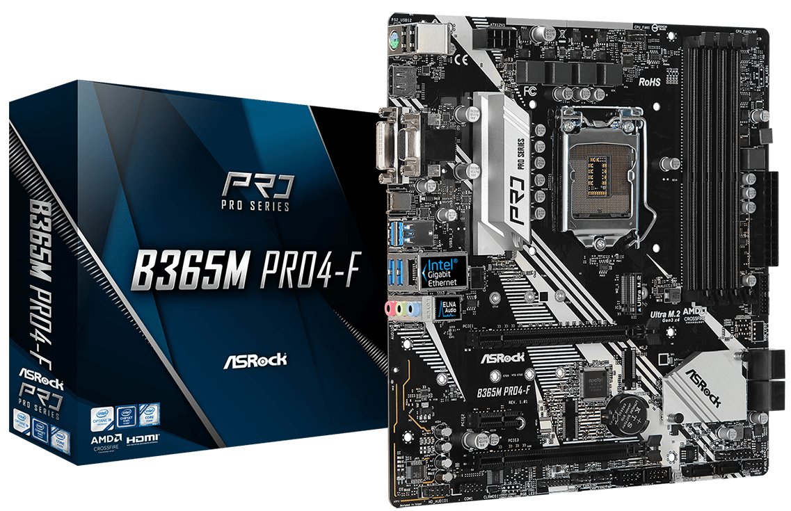 Материнская плата ASRock B365M Pro4-F s-1151 B365 купить | Elmir - цена ...