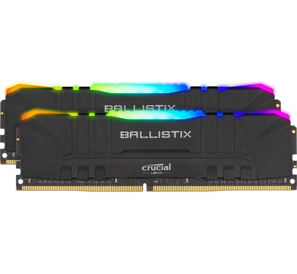 メモリー [DDR4 32GB] Crucial Ballistix Модуль памяти Crucial DDR4 32GB 2x16GB 3200MHz Ballistix RGB Black