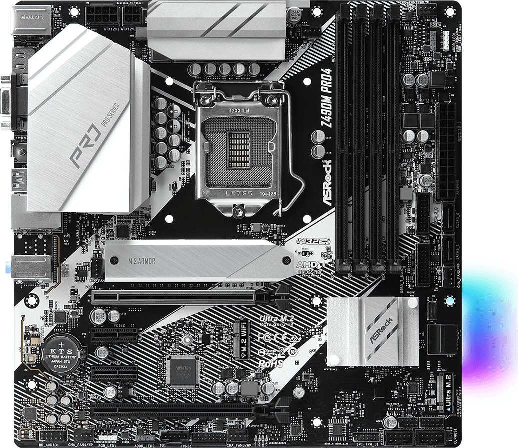 Материнская плата ASRock Z490M Pro4 s-1200 Z490 купить | Elmir - цена ...