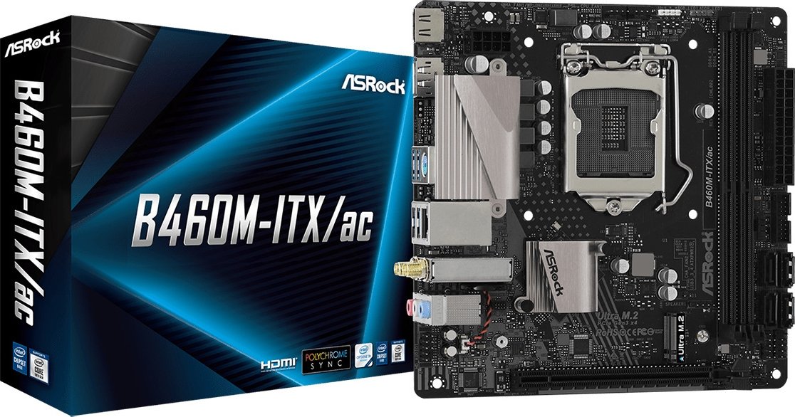Материнская плата ASRock B460M-ITX/AC s-1200 B460 купить | Elmir - цена ...