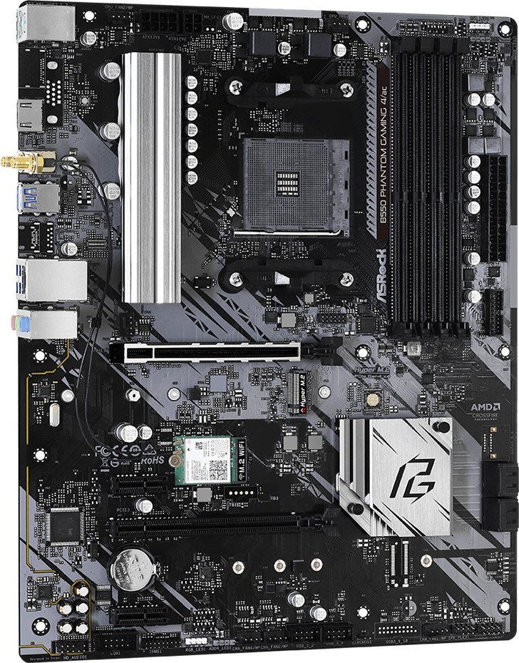 Материнская плата ASRock B550 Phantom Gaming 4/ac s-AM4 B550 купить ...