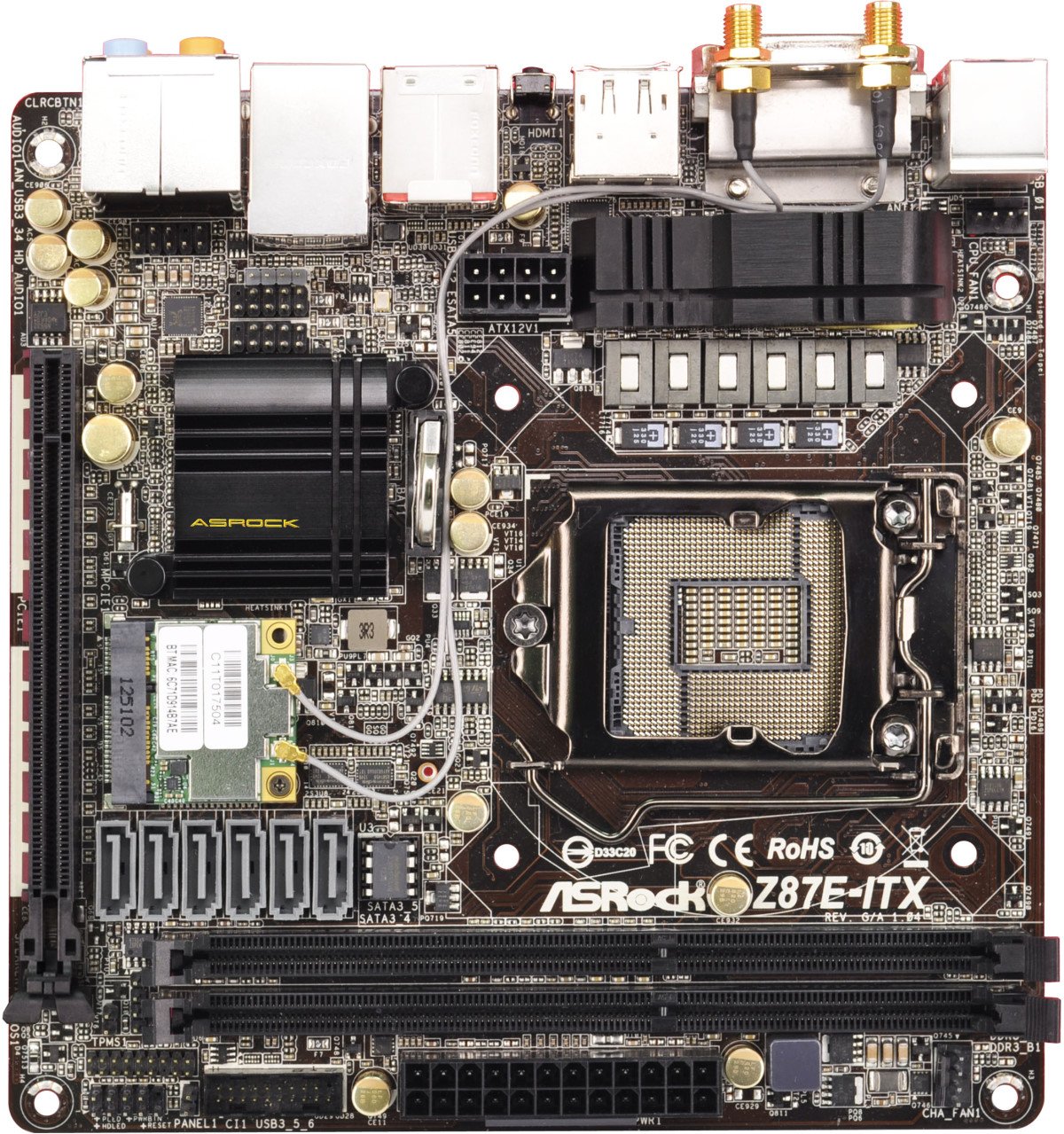 Материнская плата ASRock Z87E-ITX s-1150 Z87 купить | Elmir - цена ...