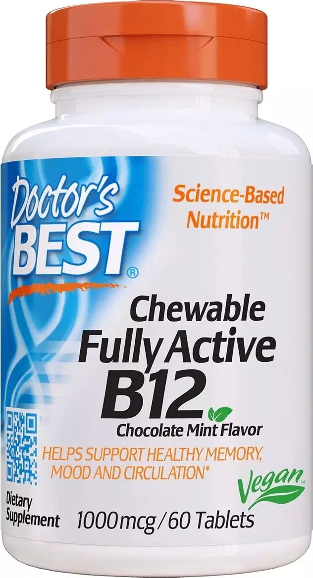 Витамин В12 Doctor's Best 1000мкг 60 жевательных таблеток (DRB00328 ...
