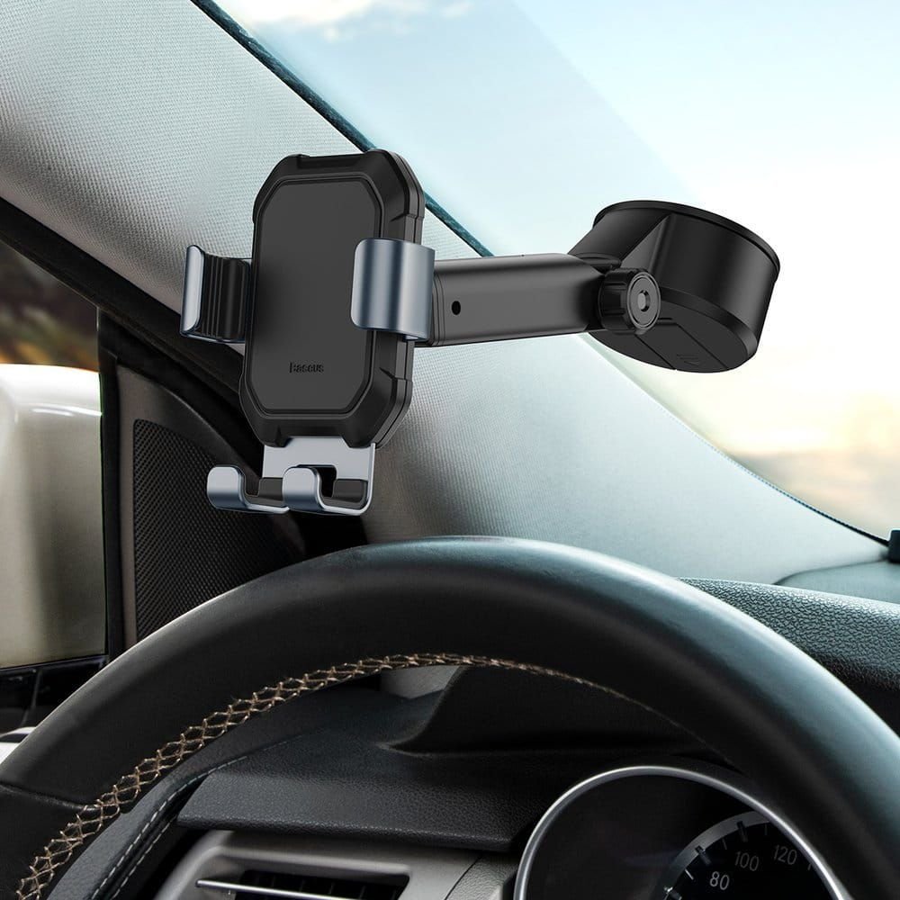 Автодержатель Baseus Tank Gravity Car Mount Holder Tarnish/Black (SUYL