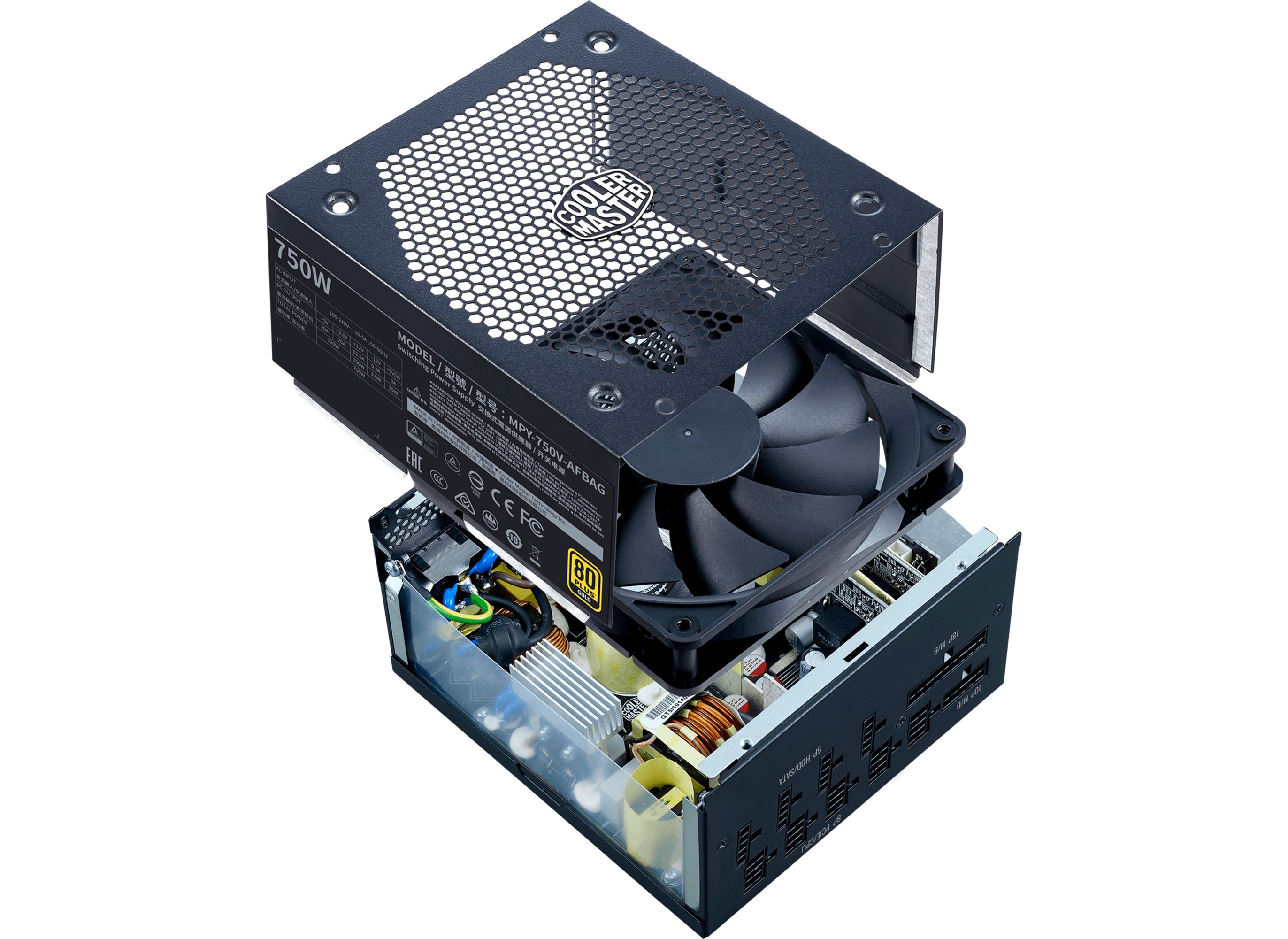 Блок питания 750W Cooler Master V750 Gold V2 (MPY-750V-AFBAG-EU) купить ...