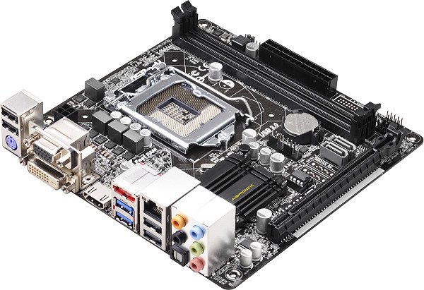 Материнская плата ASRock H81M-ITX s-1150 H81 купить | Elmir - цена ...