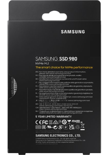 サムスン SAMSUNG SSD NVMe M.2 SSD 980 1TB SSD-накопитель Samsung 980 1TB M.2 PCIe 3.0 x4 V-NAND 3bit