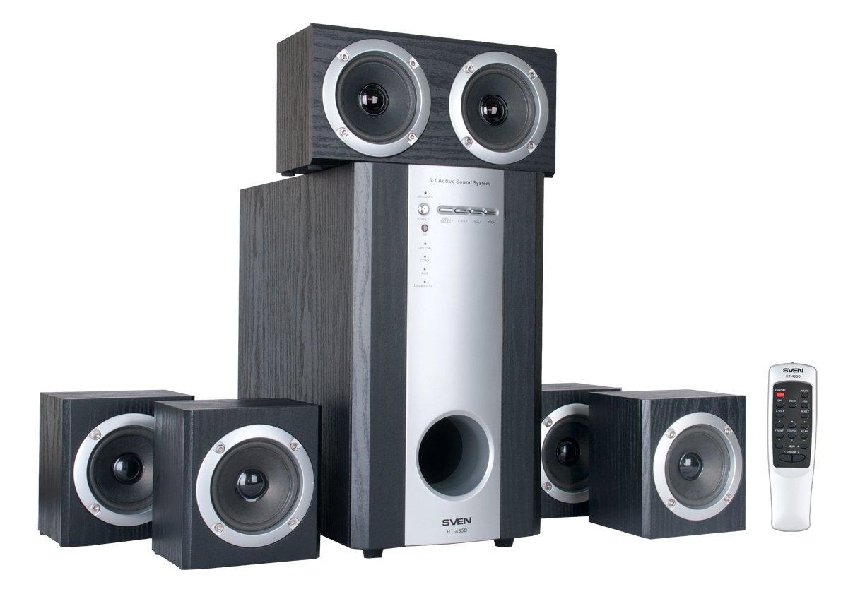 Акустическая система Sven HT-435D Black купить | ELMIR - цена, отзывы ...