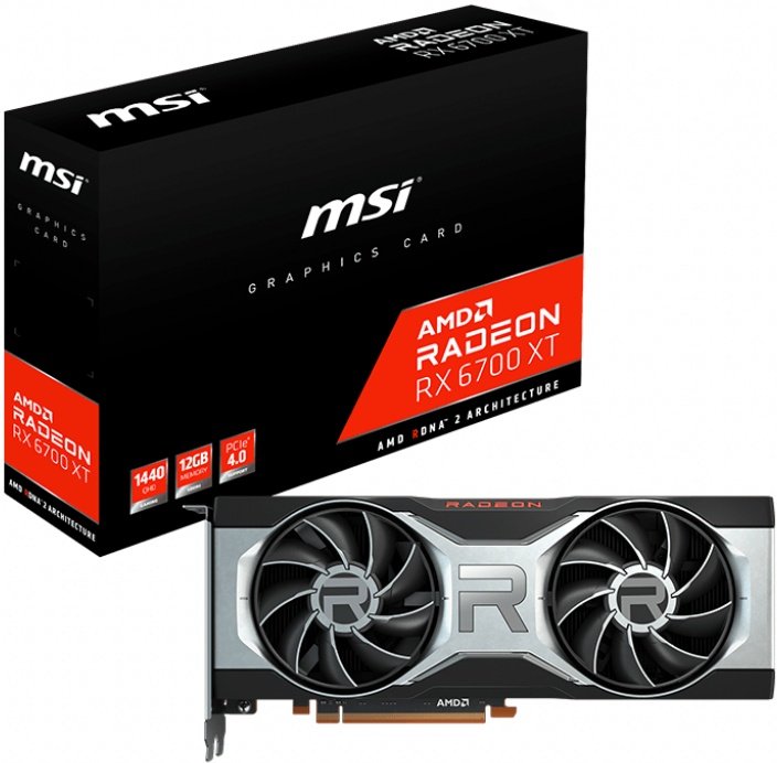 Відеокарта MSI PCI-E Radeon RX 6700 XT 12GB DDR6 (RX 6700 XT 12G