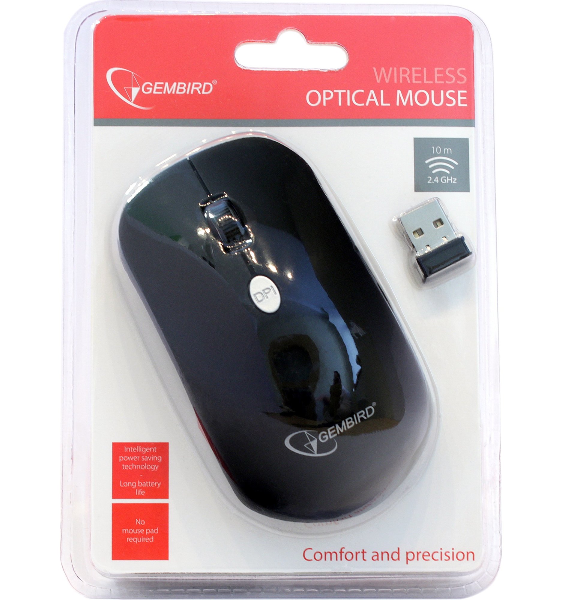 Мышь Gembird MUSW-102 Wireless Black купить | ELMIR - цена, отзывы ...