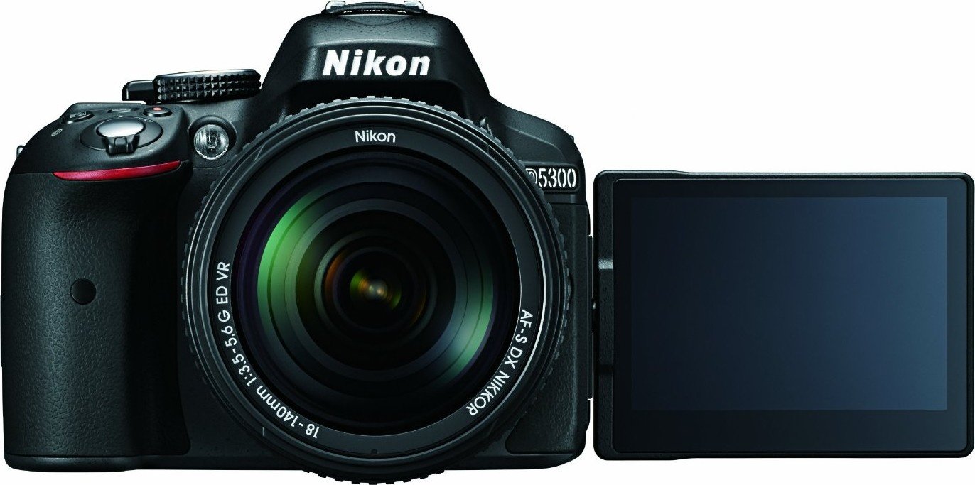 Цифровая фотокамера Nikon D5300 Kit 18-140 Black (VBA370KV02) купить ...
