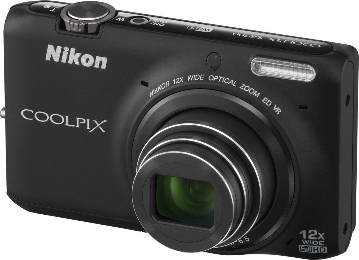 Цифровая фотокамера Nikon Coolpix S6500 Black Premium Kit купить