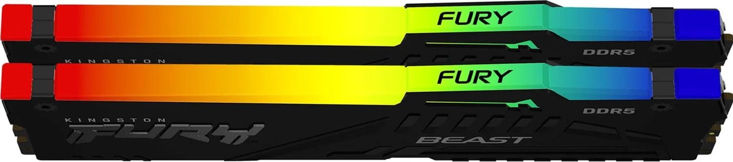 Модуль пам'яті Kingston Fury DDR5 32GB 2x16GB 5200MHz Beast RGB