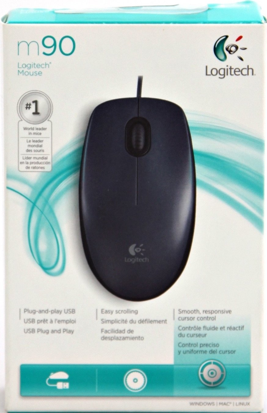 Мышь Logitech M90 Dark (910-001793) купить | ELMIR - цена, отзывы ...