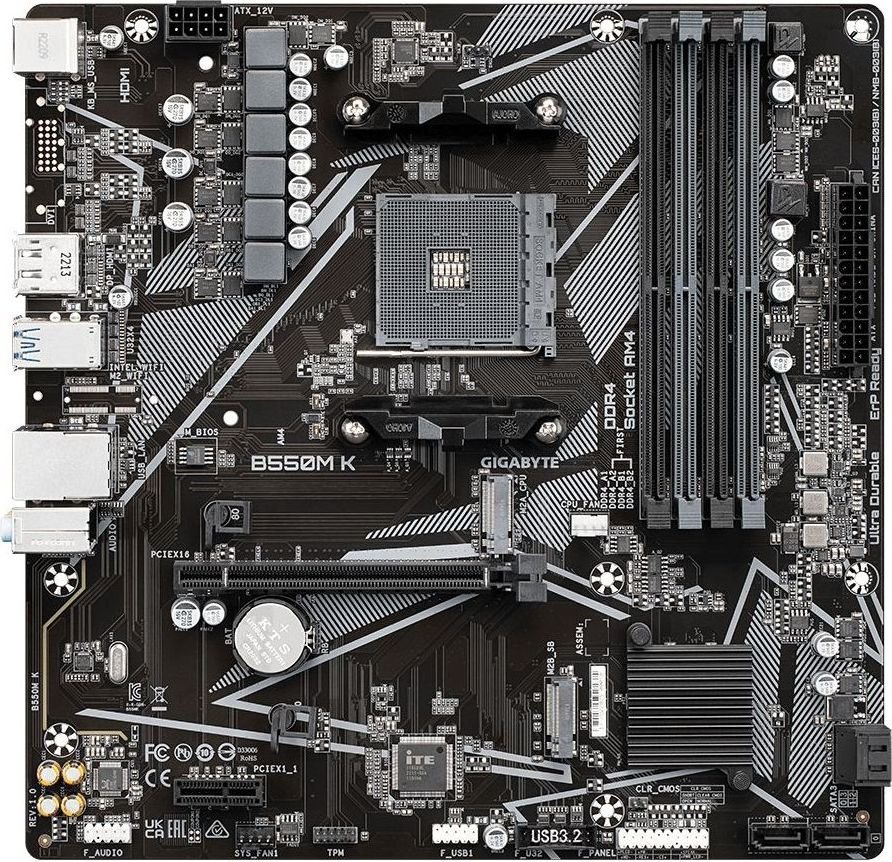 Материнская плата GigaByte B550M K s-AM4 B550 купить | Elmir - цена ...