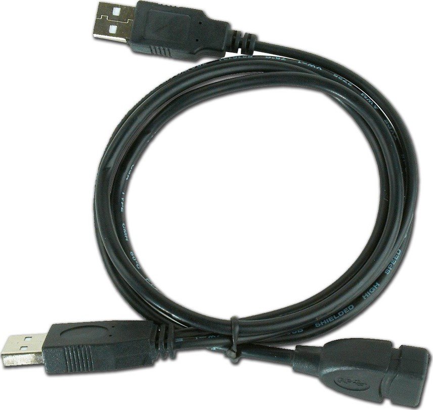 Кабель USB2.0 2AM -> AF Cablexpert 0.9 м (CCP-USB22-AMAF-3 Black ...
