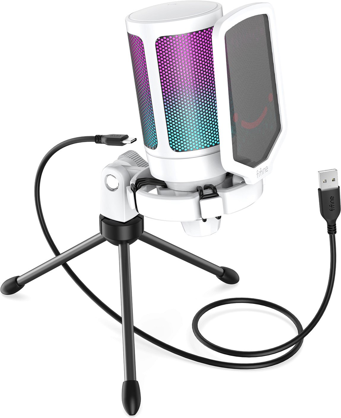 Микрофон FIFINE Ampligame A6VW RGB White купить | ELMIR - цена, отзывы ...