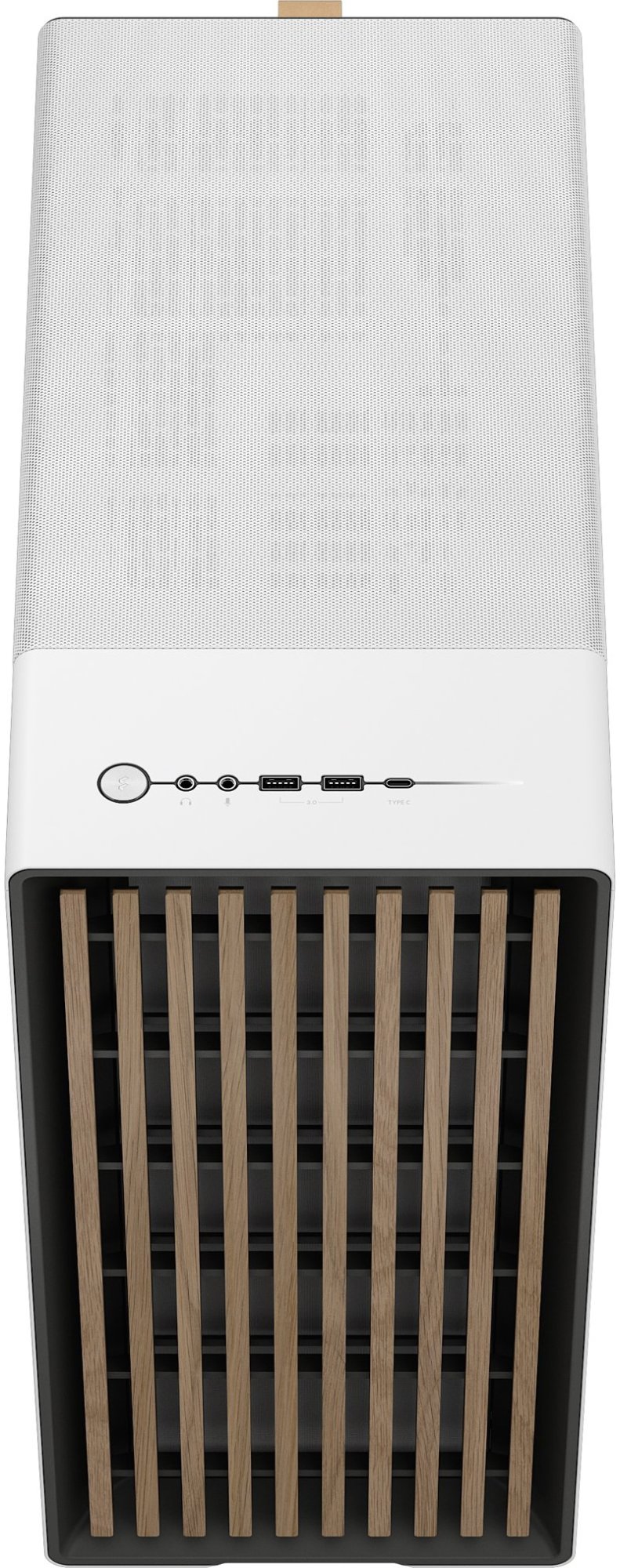 Корпус Fractal Design North TG Clear Tin б/БЖ Chalk White (FD-C