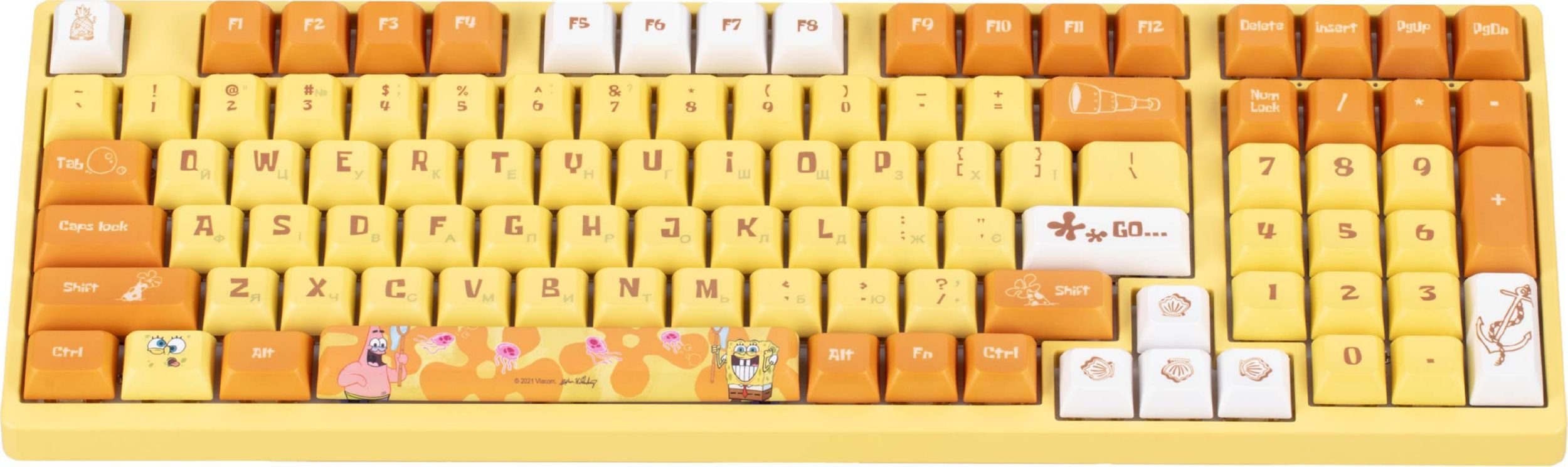 Клавиатура Akko 3098S Sponge Bob CS Sponge UA Yellow