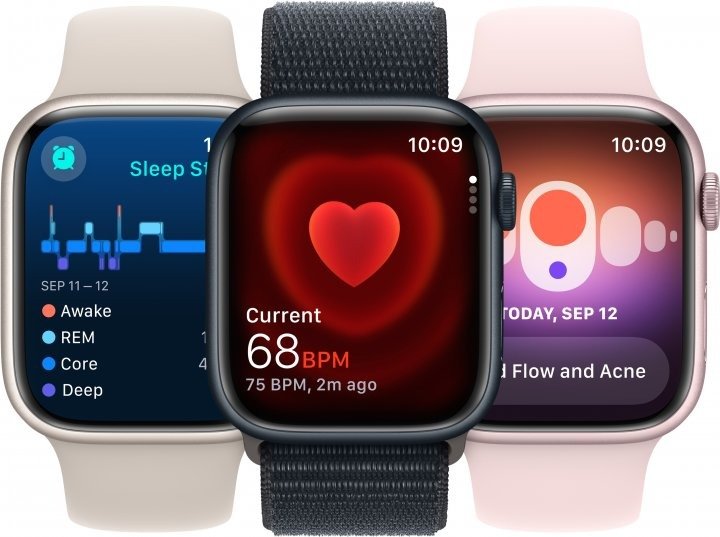 Смарт-часы Apple Watch Series 9 41mm GPS Silver Aluminium/Storm Смарт-часы Apple Watch Series 9 41mm GPS Silver Aluminium/Storm
